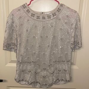Adrianna Pappell 100% Silk Dress Top